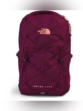 The north face Women's Jester Luxe backpack gardenia metallic coral travel